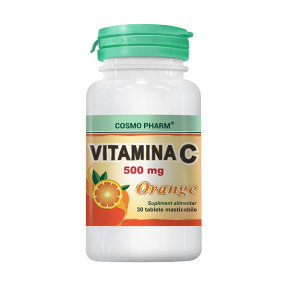 VItamina C Orange 500mg, 30 tablete masticabile, COSMO PHARM