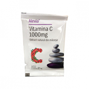 Vitamina C cu extract de macese, 1000mg, 1 doza, Alevia