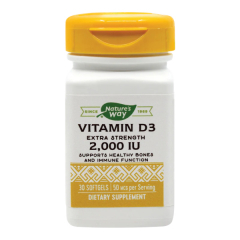 Vitamina D3 2000UI, 30cps, Nature's Way