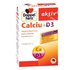 Calciu +D3, 30cpr, Doppelherz