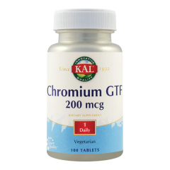 Chromium GTF 200mcg, 100cpr, KAL