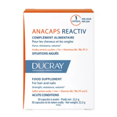 Supliment pentru par Anacaps Reactiv , 30 capsule, Ducray