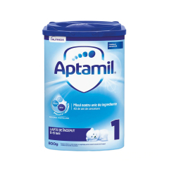 Lapte praf, formula de inceput, 0-6 luni, Aptamil 1, 800G, Nutricia