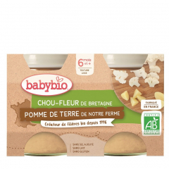Piure ECO de conopida si cartofi, 2x130g, Babybio