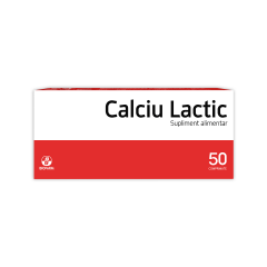 Calciu lactic, 500mg, 50 cpr, Biofarm