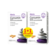 Curcumin 60 + 60 comprimate pret special, Alevia