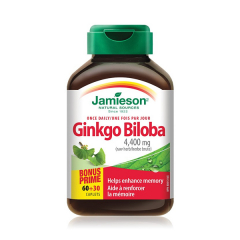  Ginkgo Biloba,  80 mg,90 comprimate , Jamieson