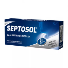 Herbaflu Septosol cu albastru de metilen, 20 de comprimate, Biofarm