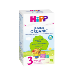 Lapte praf Hipp 3 Junior Organic, Lapte de la 1 an, 500 gr, Hipp
