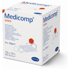 Extra Comprese Sterile Medicomp, 7.5/7.5cm, 25buc, Hartmann