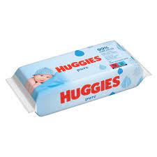HUGGIES - PURE -  Servetele umede copii,  56 bucati