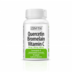 Quercetin Bromelain Vitamina C, 30 capsule, Zenyth