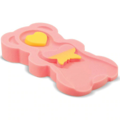 Reductor din burete pentru cadita, Lorelli, 48x27x8 cm, Midi, Pink,