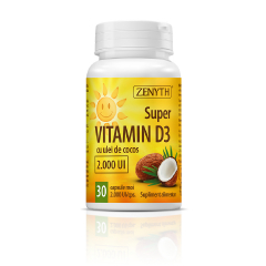 Super VITAMIN D3, 2000UI, 30 capsule, Zenyth