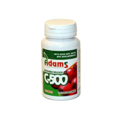 Vitamina C 500mg cu macese, 30 tablete, Adams Vision
