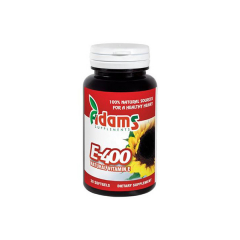 Vitamina E Naturala 400 UI, 30 capsule gelatinoase, Adams Vision